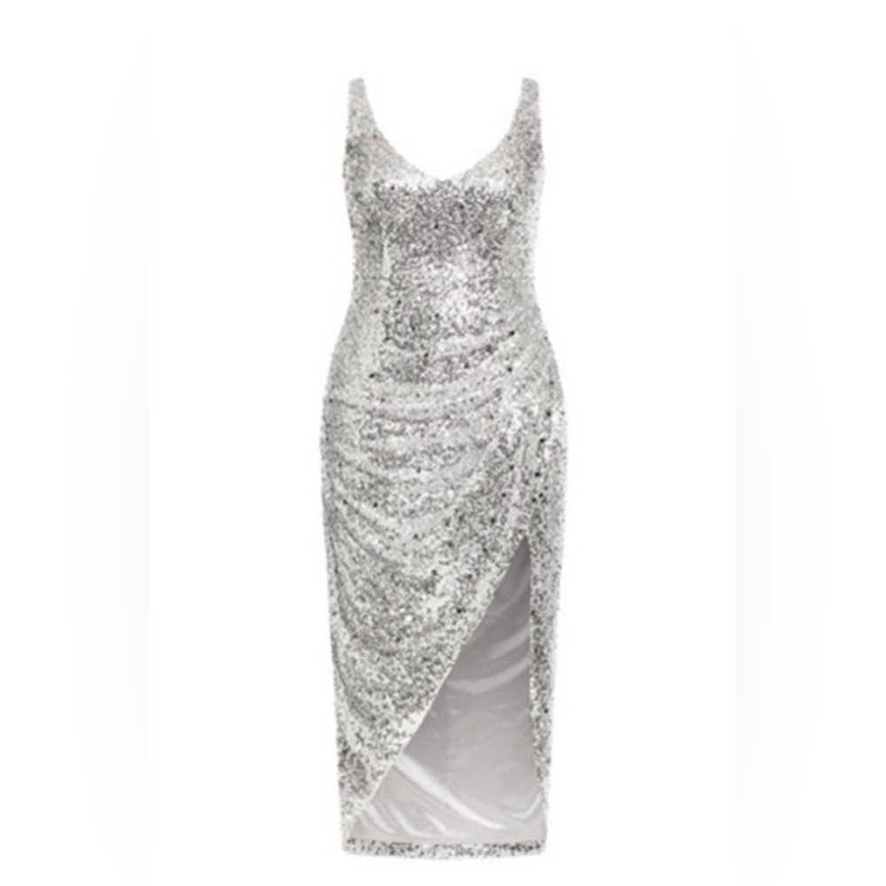 Sequin plus size party dress